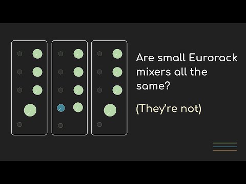 Видео: Я собрал три разных самодельных миксера Eurorack, каждый из которых был совершенно разным.