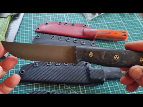 Видео: Ножи из сталей vanadis -60, М398, Vg-10,  D2,  Qpm 420v ( s90v).