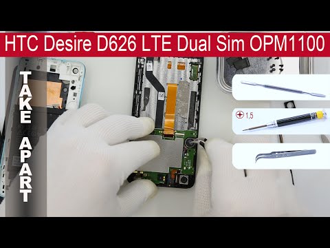 Видео: Как разобрать 📱 HTC Desire D626, D626ph, 626G (OMP1100) Разборка и ремонт