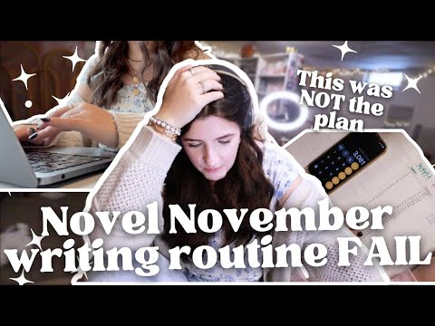 Видео: Мой писательский распорядок полностью развалился | Ноябрьский видеоблог