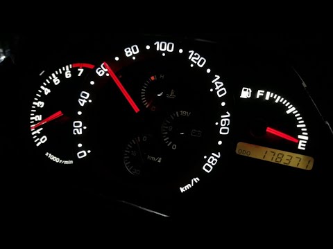 Видео: Пересвет приборной панели и климата Toyota Altezza