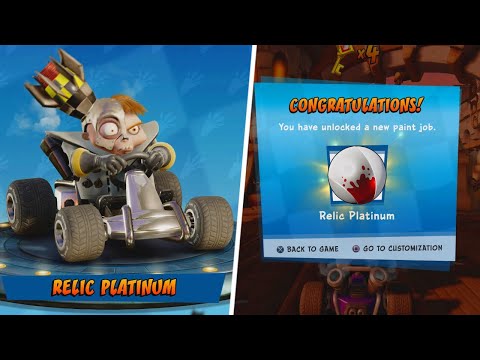 Видео: ОТКРЫВАЕМ ПЛАТИНОВУЮ РЕЛИКТОВУЮ ПОКРАСКУ! | Crash Team Racing Nitro Fueled