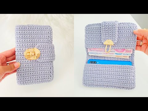 Видео: Как связать кошелек крючком || Шаг за шагом Красивый легкий кошелек крючком