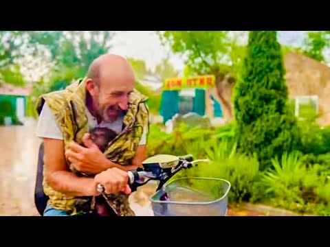 Видео: НАЧАЛСЯ ЛИВЕНЬ и Люська  НЕ УЗНАЛА Влада в капюшоне и не подошла,а потом они рванули домой обнявшись