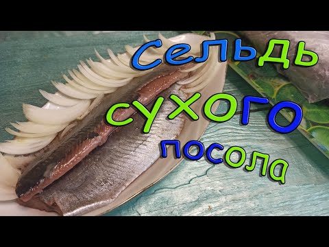 Видео: Сельдь сухого посола в домашних условиях или вкуснейшая малосольная селедка соленая сухим посолом