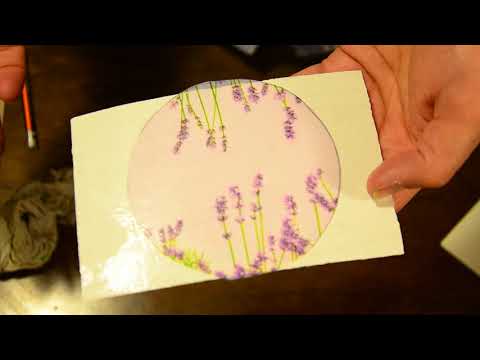 Видео: Работа с лакированной салфеткой.