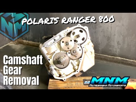 Видео: Polaris Ranger 800 — снятие шестерни балансира распредвала