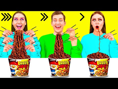 Видео: Быстрая Средняя или Медленная Скорость Еды Челлендж | Потрясающие Кухонные Лайфхаки с DuKoDu