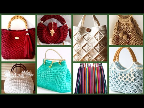 Видео: Самая красивая и потрясающая коллекция сумок, связанных крючком
