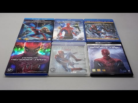 Видео: НОВЫЙ ЧЕЛОВЕК-ПАУК - фильмы с Эндрю Гарфилдом-  4K UHD - Blu-ray - SPIDER-MAN (2012 - 2014)