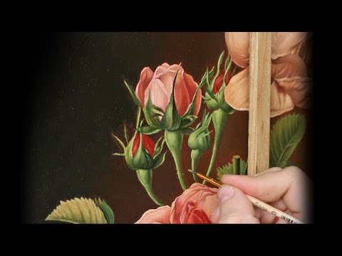 Видео: Техника рисования цветов, роз. Часть 3.