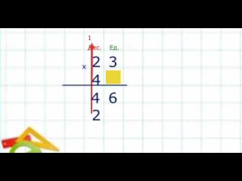 Видео: Умножение двухзначного числа на двухзначное