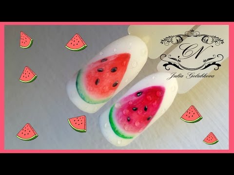 Видео: МК  Арбуз". Nail-Battle совместно с  Марией Криэйт.