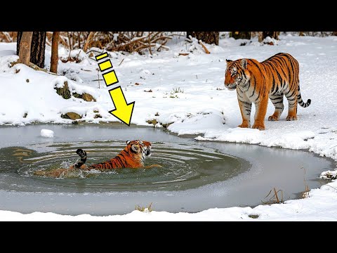 Видео: Мама-тигрица не смогла спасти детёныша. Но посмотрите, кто пришел на помощь!