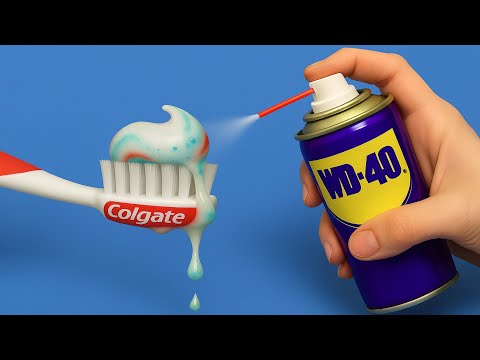 Видео: Почему я этого не знал! Распылите WD-40 на зубную пасту и почините любой сломанный пластик в доме!