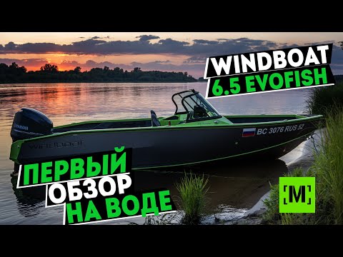 Видео: ПЕРВЫЙ ОБЗОР НА ВОДЕ | WINDBOAT 6.5 EvoFish с YAMAHA 250 от [MARIN-AT.COM]