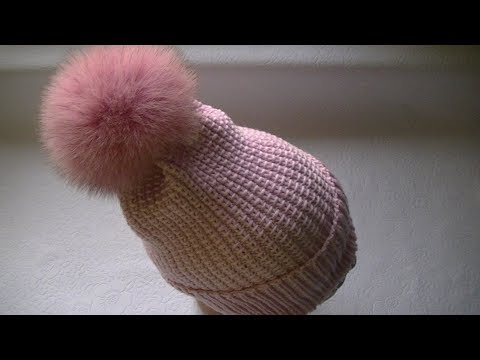 Видео: Вяжем  шапку "Тыковка" спицами.