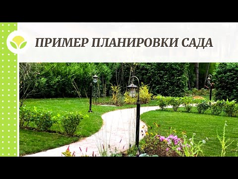 Видео: Пример планировки сада