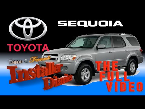 Видео: Установка стереосистемы Toyota Sequoia 2004 года