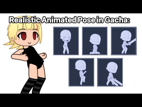 Видео: Реалистичные анимированные коды поз в GACHA: 😳