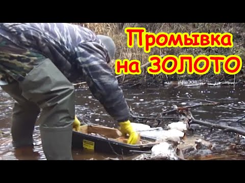 Видео: Поиск ЗОЛОТА !!! Мою в ручье ЗИМОЙ !!!