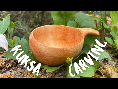 Видео: Відео для відпочину . Як зробити куксу . Kuksa carving in the nature