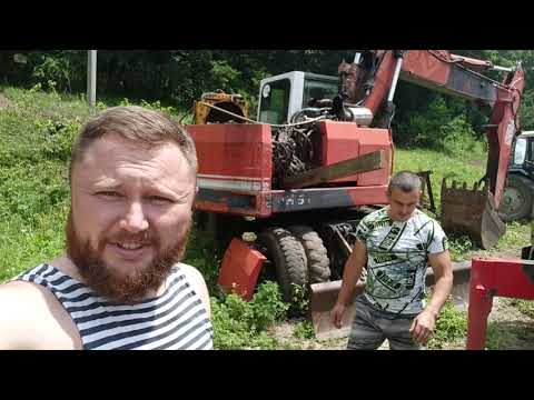 Видео: Установка отечественного мотора в немецкий экскаватор .Часть 3