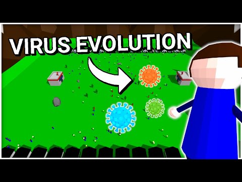 Видео: Моделирование эволюции пандемии зомби (симуляция вируса)