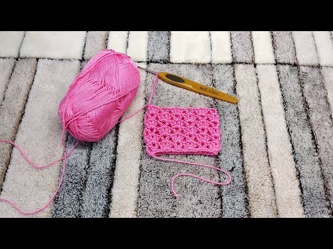Видео: Простой узор крючком для юбки и др.