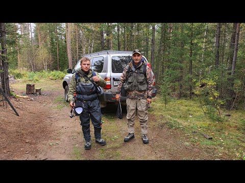 Видео: Рыбалка с ночевкой в тайге! Рыбалка на горных реках на хариуса и ленка.