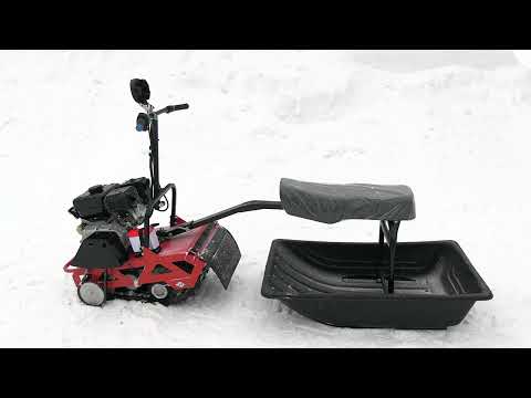 Видео: Лакшери Белка. Мотобуксировщик БЕЛКА 8LE с электростартером.