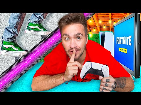 Видео: ПОСТРОИЛИ СЕКРЕТНУЮ ИГРОВУЮ КОМНАТУ В ДОМЕ!