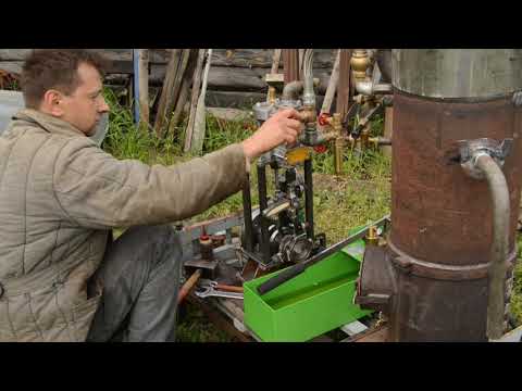 Видео: Паровая машина. Первый запуск.