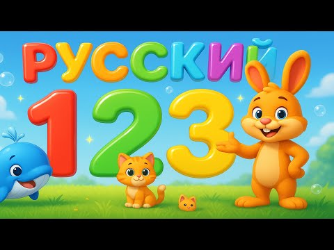 Видео: Давайте выучим цифры 1, 2 и 3 на русском языке.