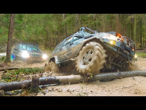 Видео: Такой финал не ожидал никто! Оффроад монстры на тракторных колёсах жестко рубятся на бездорожье