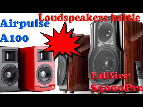 Видео: A100 vs S3000Pro. Airpulse против Edifier