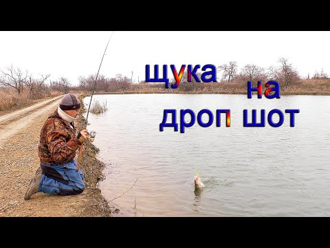 Видео: Секрет ловли самой пассивной щуки зимой. Ловля на дроп шот зимой. Рыбалка на щуку с берега