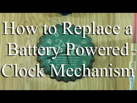 Видео: Как заменить часовой механизм на батарейках всего за 10 минут или меньше!