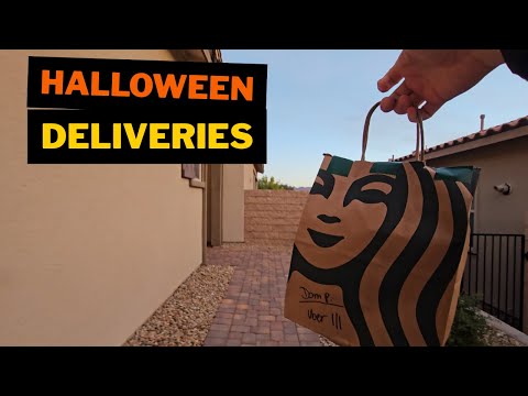 Видео: Я доставлял весь день на Хэллоуин