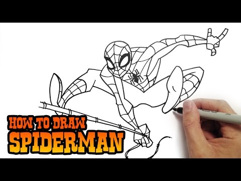 Видео: Как рисовать Spiderman -Super Easy Video Lesson