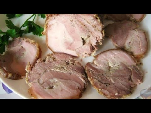 Видео: Супер вкусный МЯСНОЙ РУЛЕТ из свинины. Запекаем в духовке.