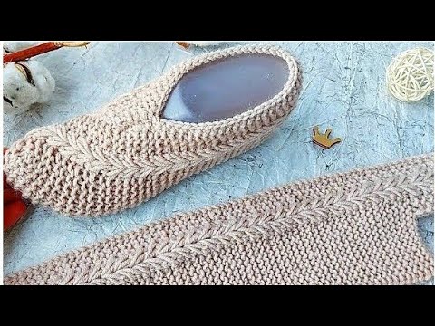 Видео: Тапочки-следки , за пару часов. Подробный мк.