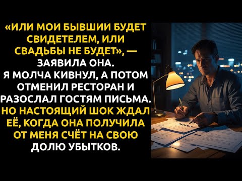 Видео: Невеста поставила УЛЬТИМАТУМ: её бывший будет свидетелем. Я ответил ДВУМЯ СЛОВАМИ и отменил всё.