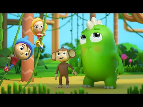Видео: Животные для детей - Песенка ОБЕЗЬЯНКИ - Музыкальные мультики для малышей Сина и Ло