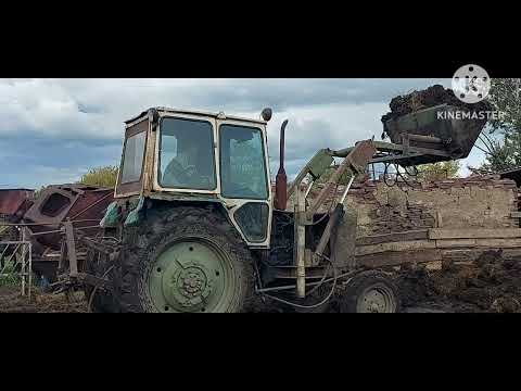 Видео: Жизнь в селе#Казахстан#Чистим навоз в загонах. 