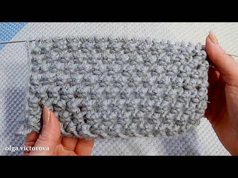 Видео: Рельефно-ажурный узор Букле 564 #Узорыспицами