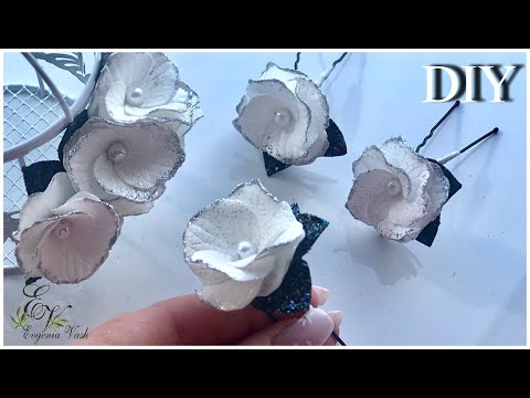 Видео: МК/DIY используем ОБРЕЗКИ 🌺 ЦВЕТОЧКИ на ШПИЛЬКИ, ЗАКОЛКИ, РЕЗИНКИ 🌺