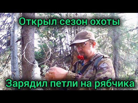 Видео: Открыл сезон охоты. Зарядил петли на рябчика.