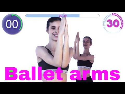 Видео: Тренировка БАЛЕТНЫХ РУК (9 минут) с Марией Хоревой и Софьей