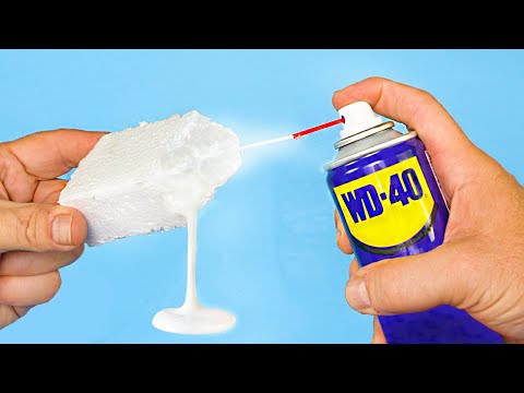 Видео: Почему я этого не знал! Распылите WD-40 на пену и почините любой сломанный пластик в доме!